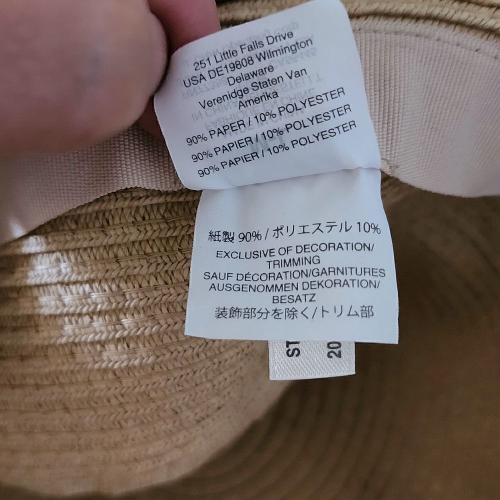 Madewell paper beach ⛱️ vacation hat M-L H6578 - Picture 6 of 7